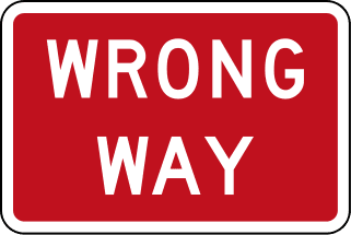 wrong way